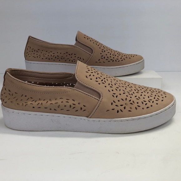 vionic perforated leather sneakers